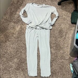 Stars Above Light Gray Pajama Set